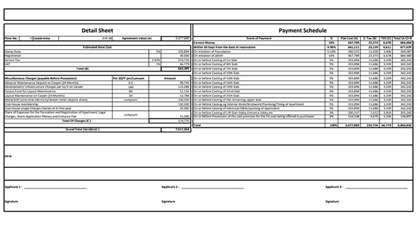 Kumar Park Infinia Phursungi Costing Plan